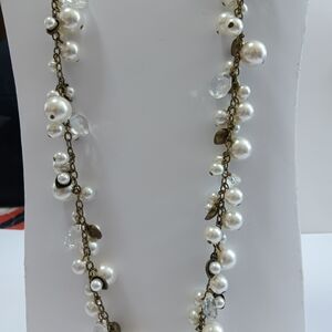 CLEARANCE SALE!! Chloe + Isabel Bronze And Pearl and Crystal Necklace